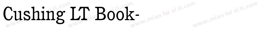 Cushing LT Book字体转换